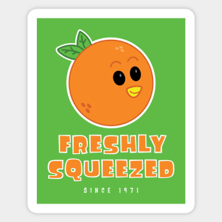 Freshly Squeezed Orange Bird Sticker